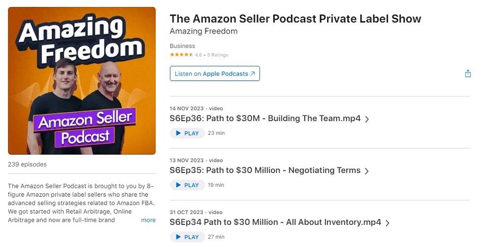 The Amazon Seller podcast.